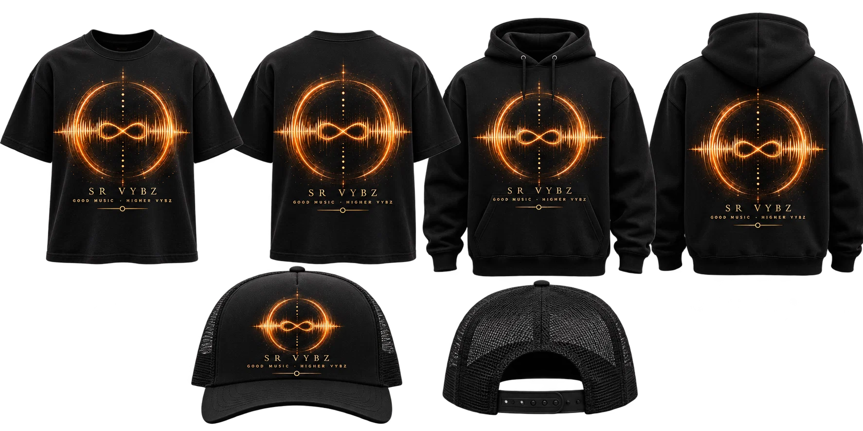 Frequency Halo SR VYBZ merchandise concept